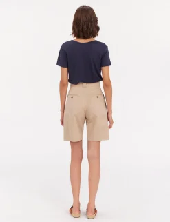 Discount Ines de la Fressange Paris Odette beige shorts