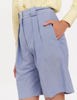 Online Ines de la Fressange Paris Odette blue shorts