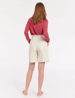 Hot Ines de la Fressange Paris Odette ivory shorts