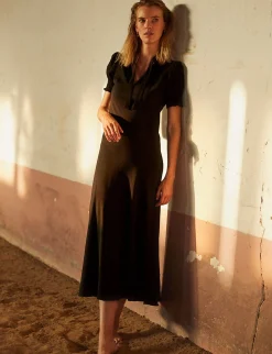 Clearance Ines de la Fressange Paris old ref Black cherry dress