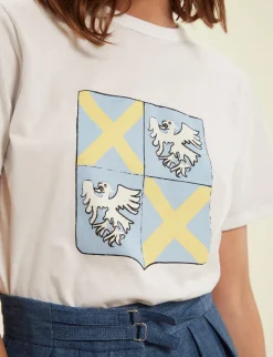 Best Sale Ines de la Fressange Paris Oscar coat-of-arms T-shirt