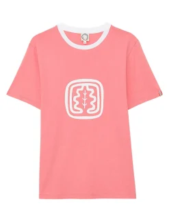 Store Ines de la Fressange Paris Oscar pink round-neck t-shirt