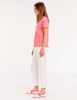 Store Ines de la Fressange Paris Oscar pink round-neck t-shirt