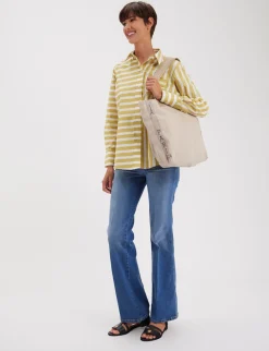 New Ines de la Fressange Paris Paris canvas tote bag