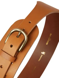 Best Ines de la Fressange Paris Paulette camel belt already online