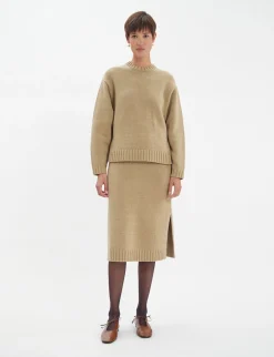 Sale Ines de la Fressange Paris Paulin jumper in camel wool
