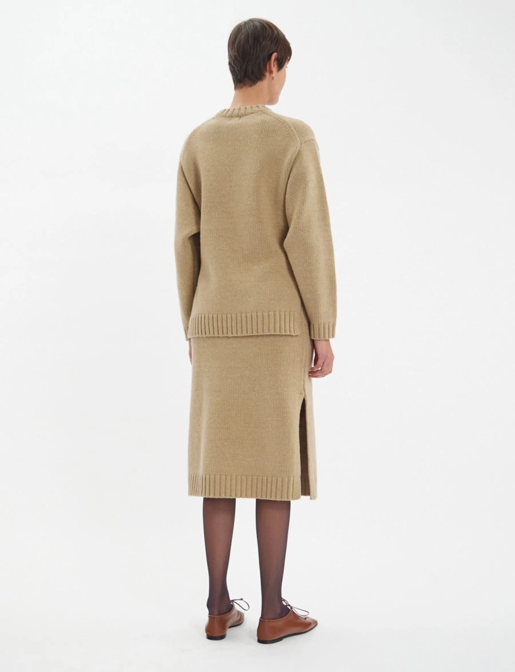 Sale Ines de la Fressange Paris Paulin jumper in camel wool