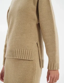 Sale Ines de la Fressange Paris Paulin jumper in camel wool