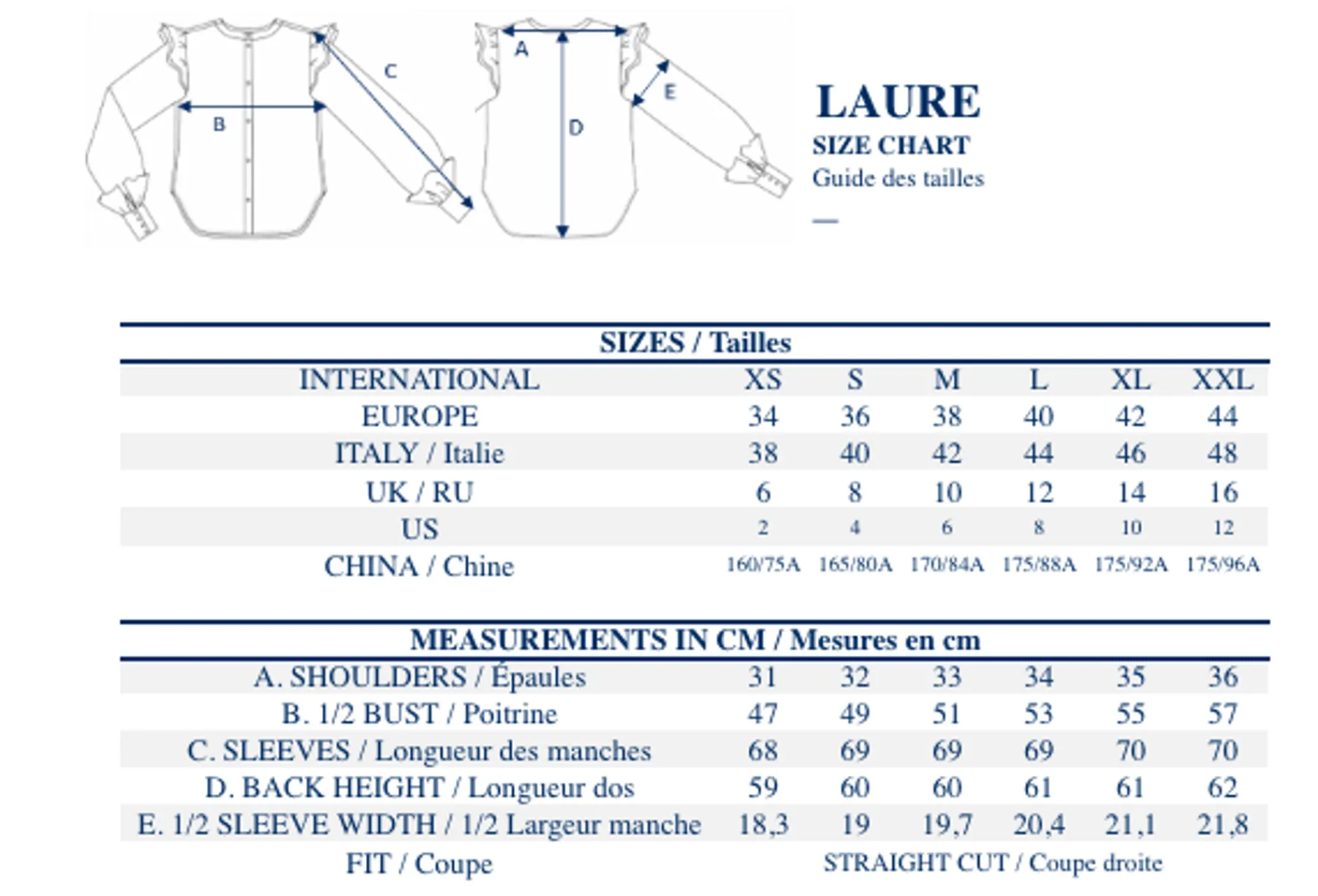 New Ines de la Fressange Paris Printed Laure top