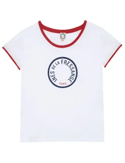 Hot Ines de la Fressange Paris Priscilla white cotton T-shirt