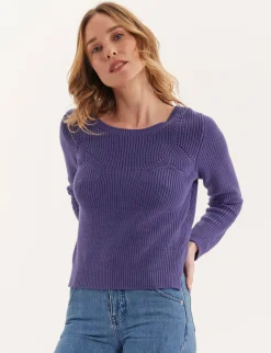 Outlet Ines de la Fressange Paris Purple Agathe jumper