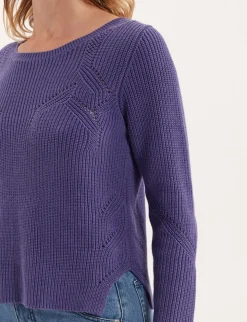 Outlet Ines de la Fressange Paris Purple Agathe jumper