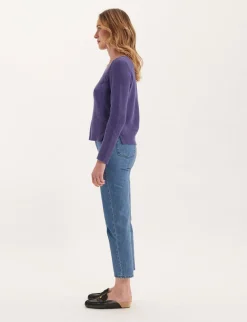 Outlet Ines de la Fressange Paris Purple Agathe jumper