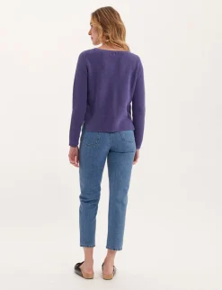 Outlet Ines de la Fressange Paris Purple Agathe jumper