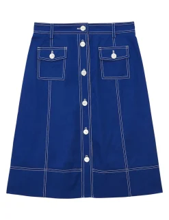 Hot Ines de la Fressange Paris Rachel blue skirt