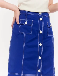 Hot Ines de la Fressange Paris Rachel blue skirt