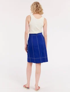 Hot Ines de la Fressange Paris Rachel blue skirt
