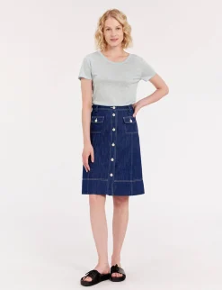 Clearance Ines de la Fressange Paris Rachel denim skirt