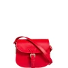 Shop Ines de la Fressange Paris Red Baby Flâneur handbag