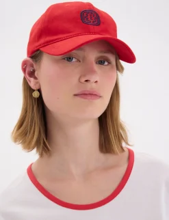 New Ines de la Fressange Paris Red Lennie cap