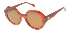 Outlet Ines de la Fressange Paris Red marbled Ornella sunglasses
