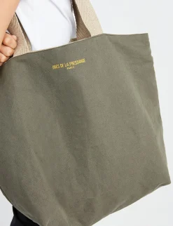 Online Ines de la Fressange Paris Reversible tote bag Lila khaki