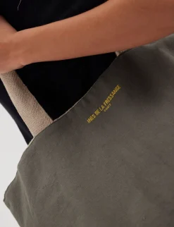 Online Ines de la Fressange Paris Reversible tote bag Lila khaki