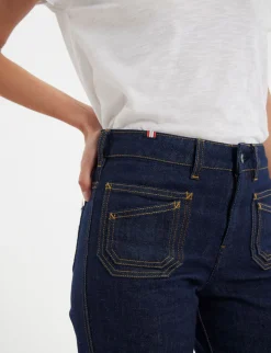 New Ines de la Fressange Paris Rick Denim Navy Jeans