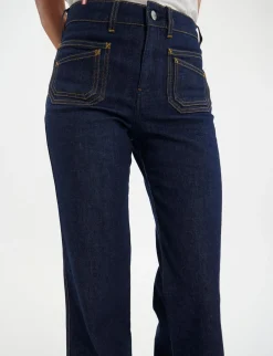 New Ines de la Fressange Paris Rick Denim Navy Jeans