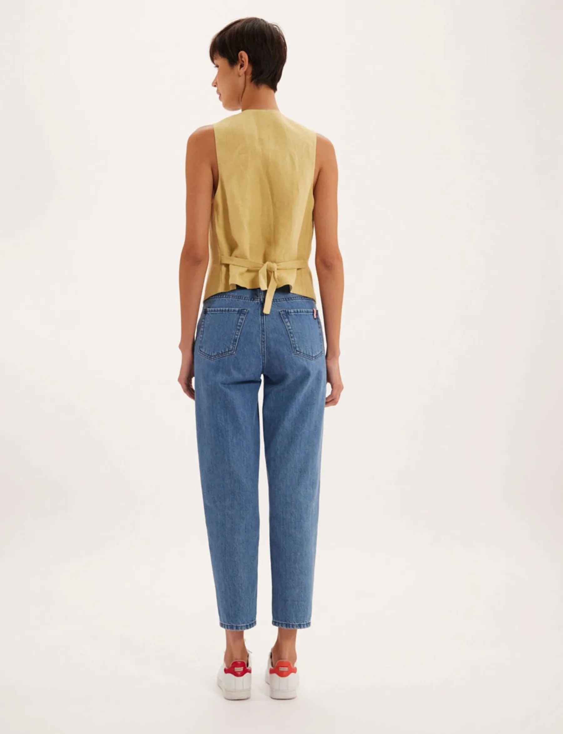 Clearance Ines de la Fressange Paris Robinson cardigan in lemon linen