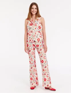 Best Ines de la Fressange Paris Robinson embroidered waistcoat