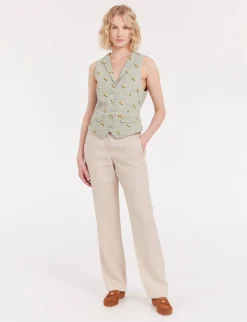 Cheap Ines de la Fressange Paris Robinson green print cardigan