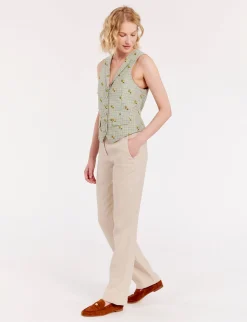 Cheap Ines de la Fressange Paris Robinson green print cardigan