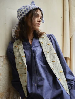 Cheap Ines de la Fressange Paris Robinson green print cardigan