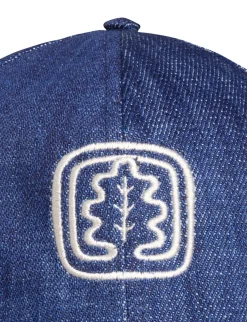 Cheap Ines de la Fressange Paris Roma blue denim cap