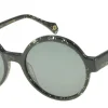 New Ines de la Fressange Paris Scarlett black marbled sunglasses