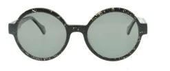 New Ines de la Fressange Paris Scarlett black marbled sunglasses