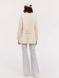 Best Sale Ines de la Fressange Paris Seraphine ivory pea jacket