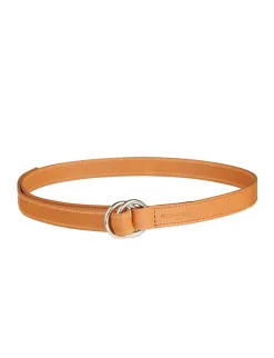 Clearance Ines de la Fressange Paris Sidonie natural leather belt