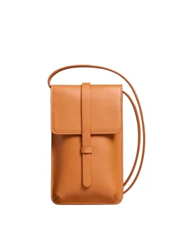 Cheap Ines de la Fressange Paris Smartphone bag Léonore camel