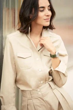 Clearance Ines de la Fressange Paris SOLAR FIELD KAKI