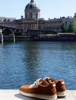 New Ines de la Fressange Paris Tracy espadrilles brown trainers