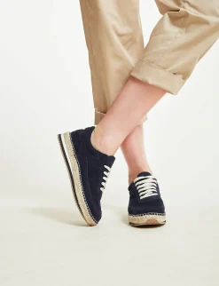 Outlet Ines de la Fressange Paris Tracy espadrilles navy blue trainers