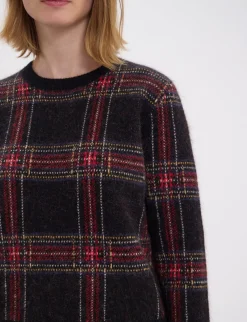 Cheap Ines de la Fressange Paris Ulysse black jacquard jumper