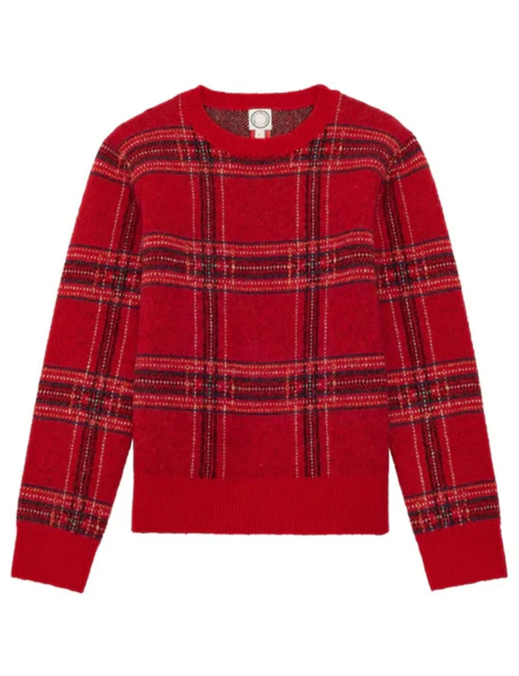 Cheap Ines de la Fressange Paris Ulysse red jacquard jumper