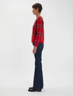 Cheap Ines de la Fressange Paris Ulysse red jacquard jumper