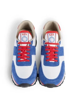 Shop Ines de la Fressange Paris UZS x Ines Unisex blue trainers