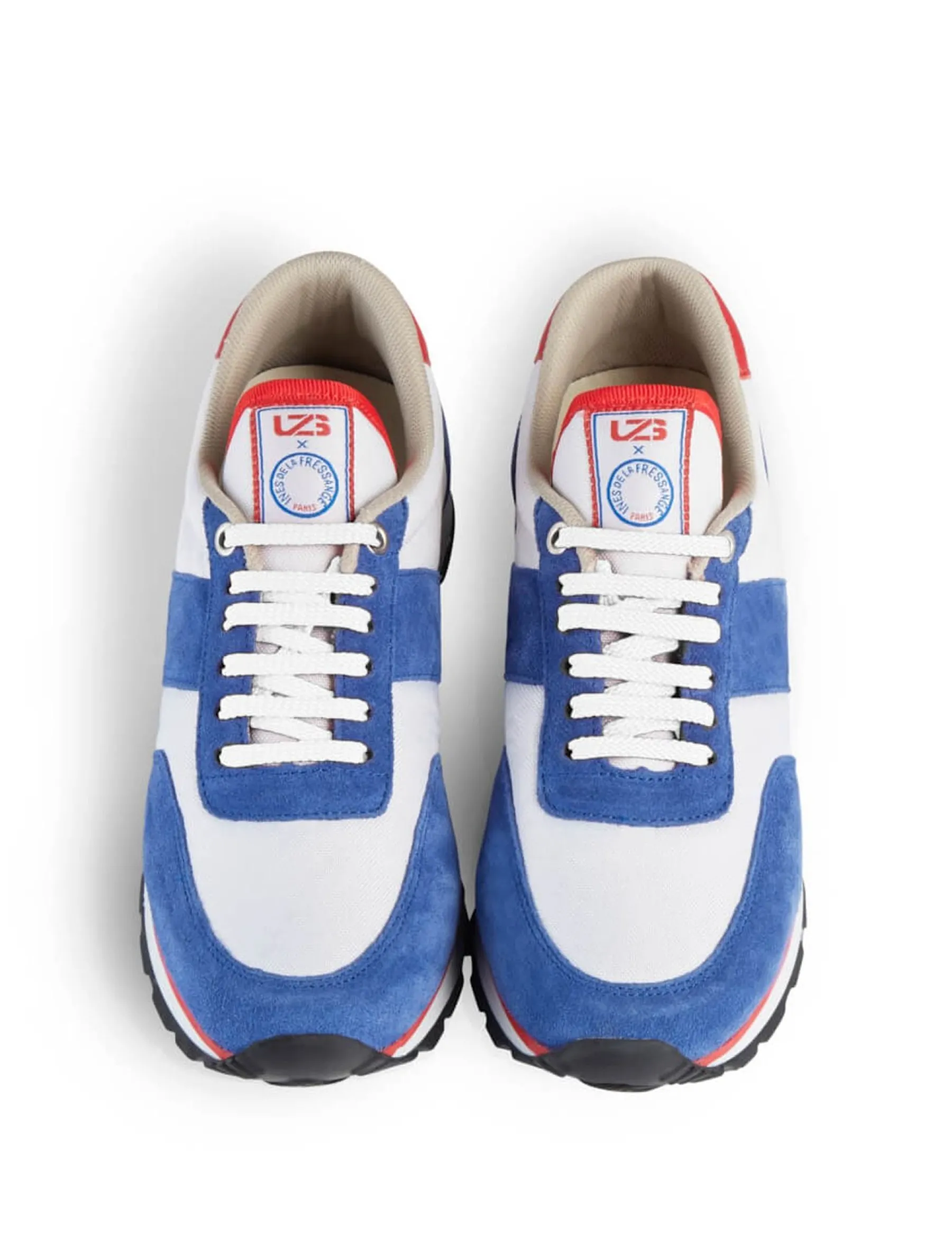 Shop Ines de la Fressange Paris UZS x Ines Unisex blue trainers
