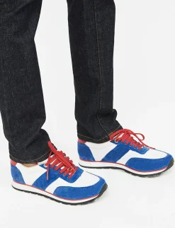 Shop Ines de la Fressange Paris UZS x Ines Unisex blue trainers