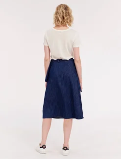 Flash Sale Ines de la Fressange Paris Viveka jean skirt